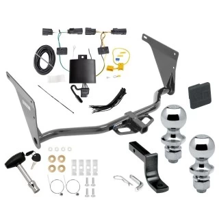 Reese Trailer Tow Hitch For 2019 Ford Escape Deluxe Package Wiring 2" and 1-7/8" Ball and Lock