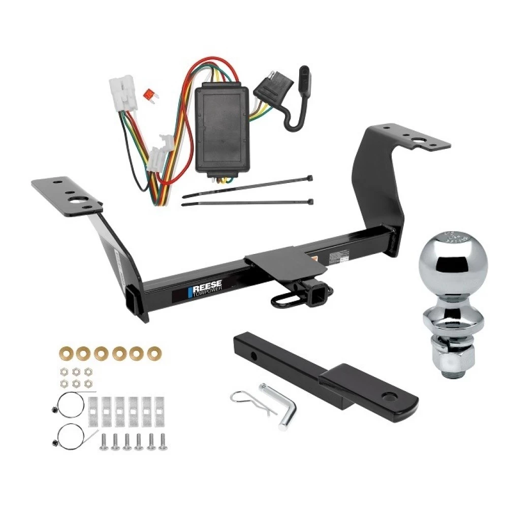 Reese Trailer Tow Hitch For 14-18 Subaru Forester All Models Complete Package w/ Wiring Draw Bar Kit and 2" Ball