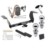 Reese Trailer Tow Hitch For 14-18 Subaru Forester All Models Deluxe Package Wiring 2" and 1-7/8" Ball and Lock