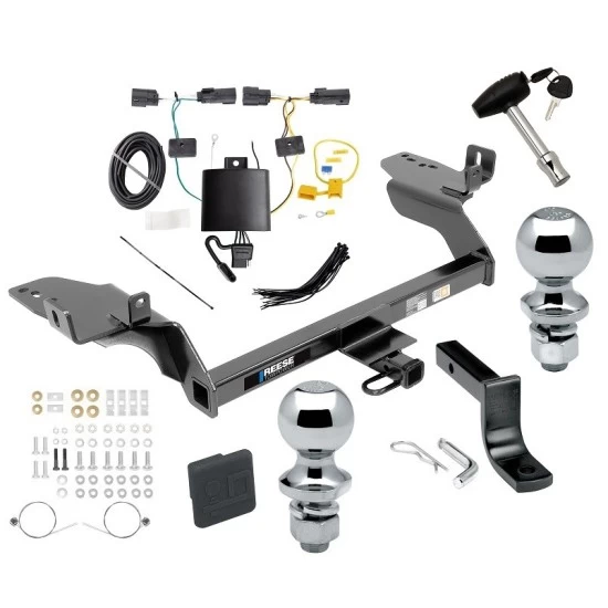 Reese Trailer Tow Hitch For 19-19 Ford Escape All Models Deluxe Package Wiring 2" and 1-7/8" Ball and Lock