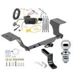 Reese Trailer Tow Hitch For 12-17 Toyota Camry All Models Class 2 Complete Package w/ Wiring Draw Bar and 1-7/8" Ball