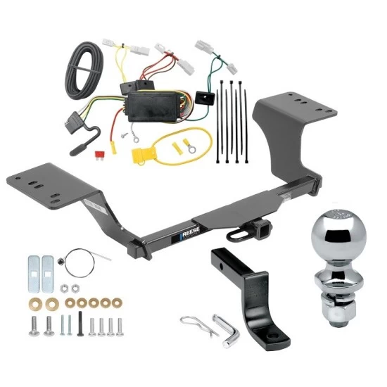 Reese Trailer Tow Hitch For 12-17 Toyota Camry All Models Class 2 Complete Package w/ Wiring Draw Bar Kit and 2" Ball