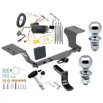 Reese Trailer Tow Hitch For 12-17 Toyota Camry All Models Deluxe Package Wiring 2" and 1-7/8" Ball and Lock