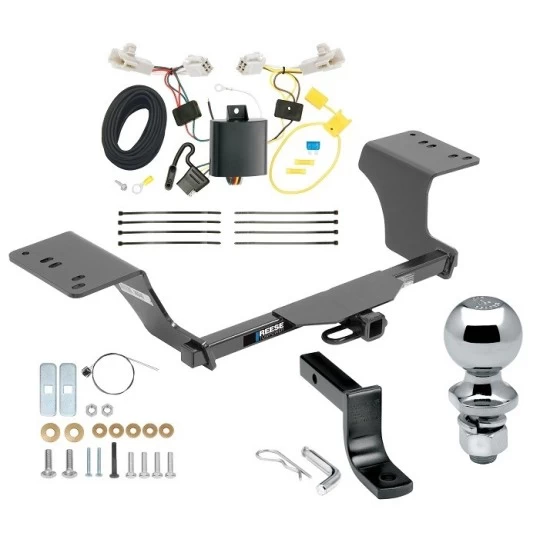 Reese Trailer Tow Hitch For 13-18 Toyota Avalon All Models Class 2 Complete Package w/ Wiring Draw Bar Kit and 2" Ball