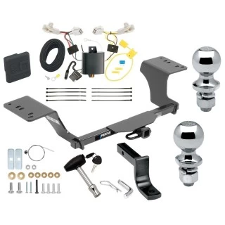 Reese Trailer Tow Hitch For 13-18 Toyota Avalon All Models Class 2 Deluxe Package Wiring 2" and 1-7/8" Ball and Lock