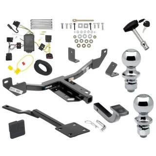 Reese Trailer Tow Hitch For 10-16 Buick LaCrosse All Models Class 2 Deluxe Package Wiring 2" and 1-7/8" Ball and Lock