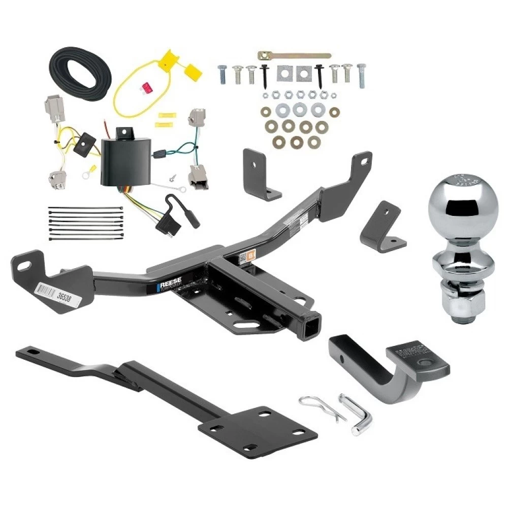 Reese Trailer Tow Hitch For 14-20 Chevrolet Impala New Body Style Class 2 Complete Package w/ Wiring Draw Bar Kit and 2" Ball