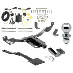 Reese Trailer Tow Hitch For 13-19 Chevy Malibu Except LTZ & Canada Models Class 2 Complete Package w/ Wiring Draw Bar Kit and 2" Ball