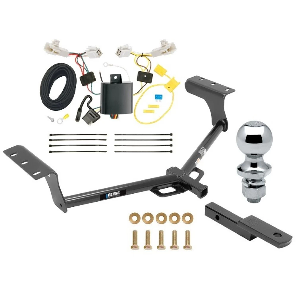 Reese Trailer Tow Hitch For 13-18 Toyota RAV4 All Models Class 2 Complete Package w/ Wiring Draw Bar and 1-7/8" Ball