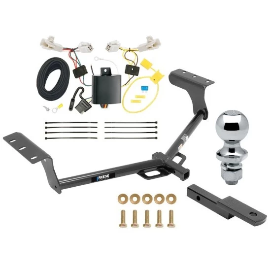 Reese Trailer Tow Hitch For 13-18 Toyota RAV4 All Models Class 2 Complete Package w/ Wiring Draw Bar and 1-7/8" Ball