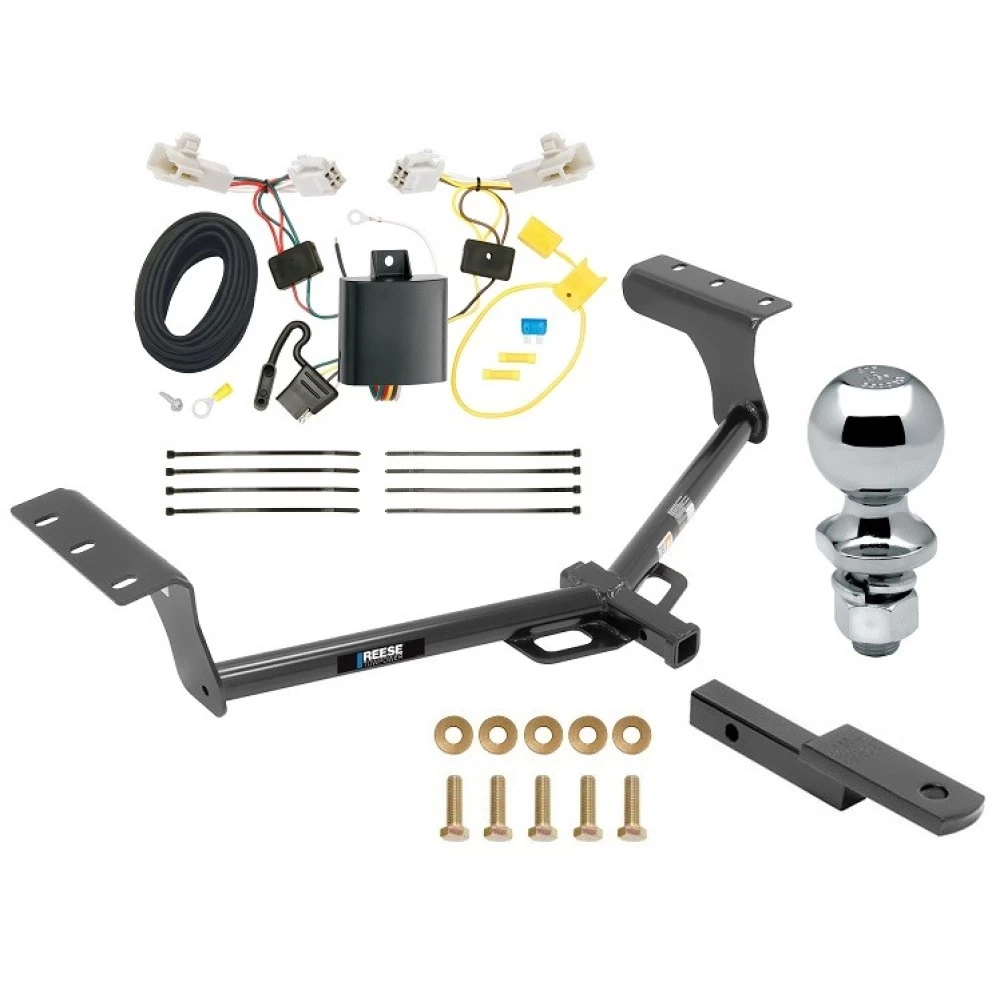 Reese Trailer Tow Hitch For 13-18 Toyota RAV4 All Models Class 2 Complete Package w/ Wiring Draw Bar and 2" Ball