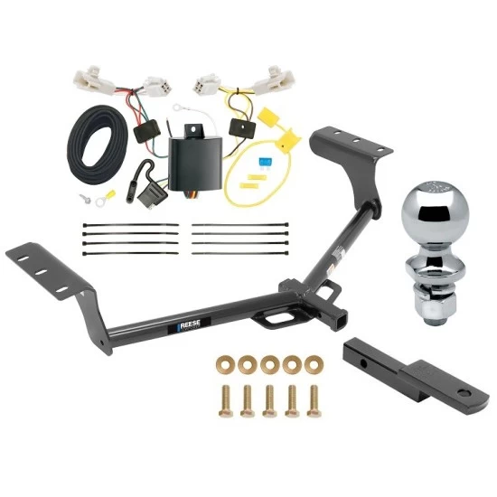 Reese Trailer Tow Hitch For 13-18 Toyota RAV4 All Models Class 2 Complete Package w/ Wiring Draw Bar and 2" Ball