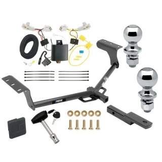 Reese Trailer Tow Hitch For 13-18 Toyota RAV4 All Models Class 2 Deluxe Package Wiring 2" and 1-7/8" Ball and Lock