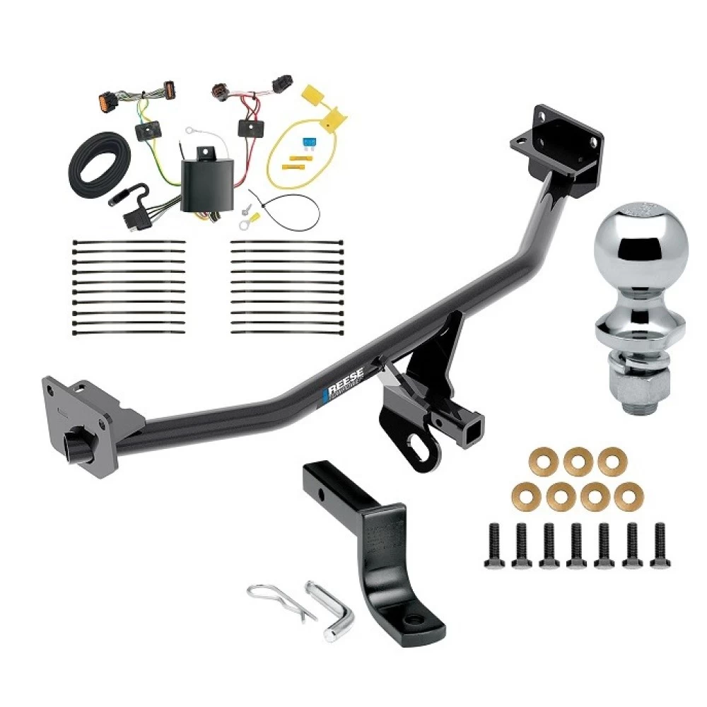 Custom Fit Trailer Hitch Draw-Bar w/ Pin/Clip Wiring Harness (Plug & Play) 1-7/8" Chrome Ball Installation Hardware Installation Instructions 06176 36071 118698 63810 Reese Trailer Tow Hitch 17-21 KIA Sportage All Styles Complete Package Wiring Reese Trailer Tow Hitch For 17-21 KIA Sportage All Styles Complete Package w/ Wiring Draw Bar and 1-7/8" Ball