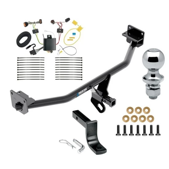 Custom Fit Trailer Hitch Draw-Bar w/ Pin/Clip Wiring Harness (Plug & Play) 1-7/8" Chrome Ball Installation Hardware Installation Instructions 06176 36071 118698 63810 Reese Trailer Tow Hitch 17-21 KIA Sportage All Styles Complete Package Wiring Reese Trailer Tow Hitch For 17-21 KIA Sportage All Styles Complete Package w/ Wiring Draw Bar and 1-7/8" Ball