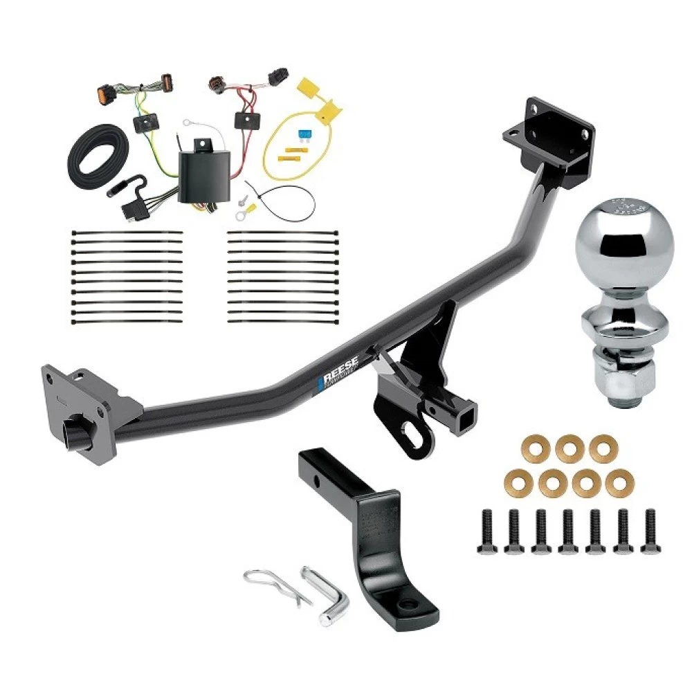 Custom Fit Trailer Hitch Draw-Bar w/ Pin/Clip Wiring Harness (Plug & Play) 2" Chrome Ball Installation Hardware Installation Instructions 06176 36071 118698 63820 Reese Trailer Tow Hitch 17-21 KIA Sportage All Styles Complete Package Wiring Draw Reese Trailer Tow Hitch For 17-21 KIA Sportage All Styles Complete Package w/ Wiring Draw Bar Kit and 2" Ball