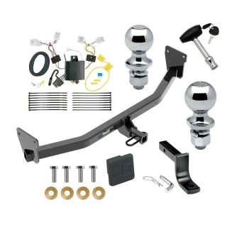 Reese Trailer Tow Hitch For 17-22 KIA Niro 22-22 Niro EV Deluxe Package Wiring 2" and 1-7/8" Ball and Lock