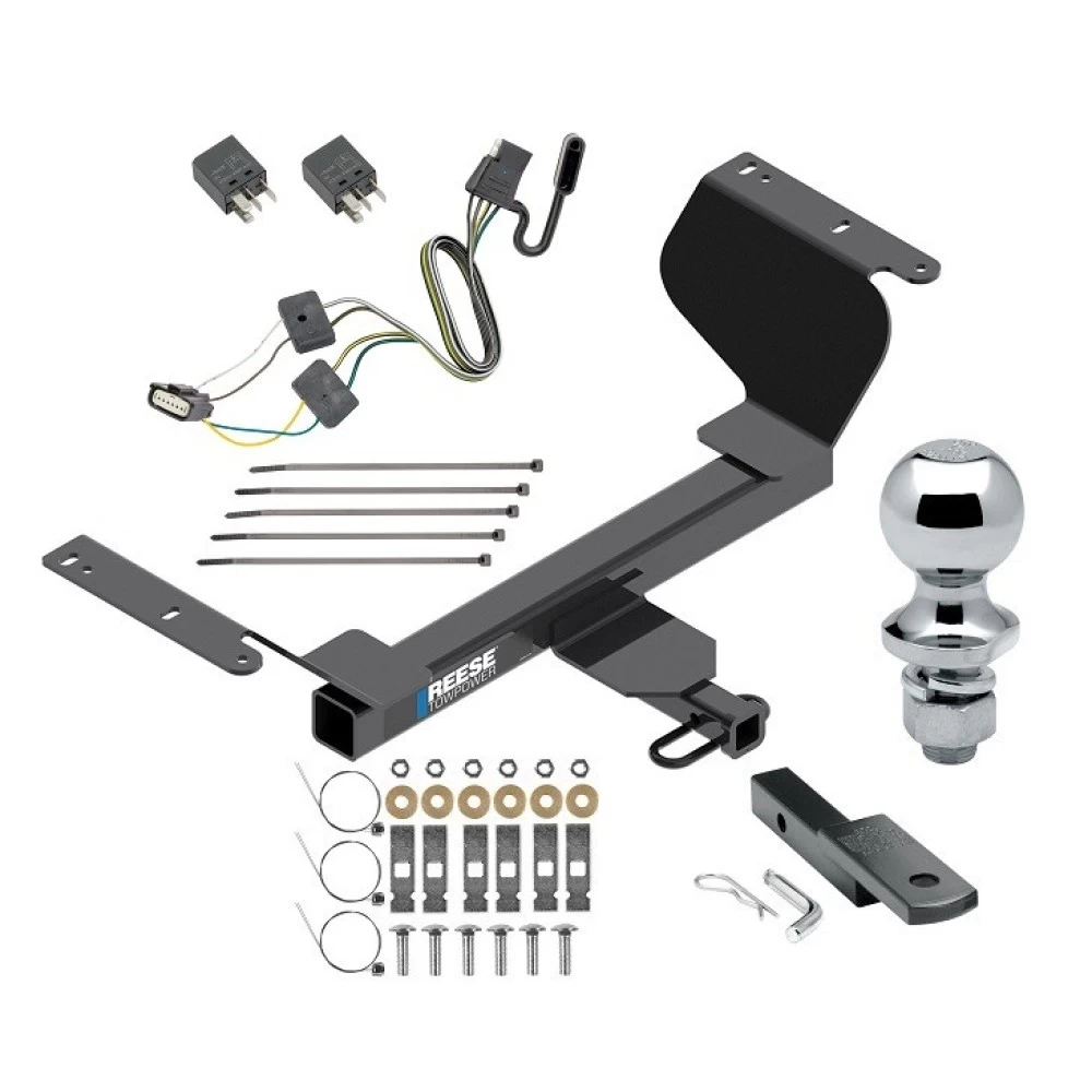 Reese Trailer Tow Hitch For 18-25 GMC Terrain Chevy Equinox Gasoline, w/ Factory Tow PKG Complete Package w/ Wiring Draw Bar and 1-7/8" Ball
