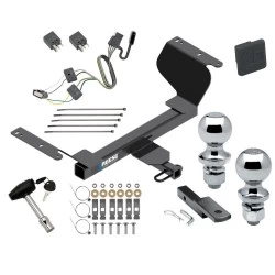 Reese Trailer Tow Hitch For 18-25 GMC Terrain Chevy Equinox Gasoline, w/ Factory Tow PKG Deluxe Package Wiring 2" and 1-7/8" Ball and Lock