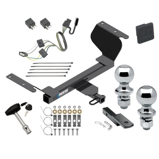 Reese Trailer Tow Hitch For 18-25 GMC Terrain Chevy Equinox Gasoline, w/ Factory Tow PKG Deluxe Package Wiring 2" and 1-7/8" Ball and Lock