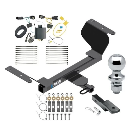 Reese Trailer Tow Hitch For 18-24 Chevrolet Equinox Gasoline, Premier Complete Package w/ Wiring Draw Bar and 1-7/8" Ball