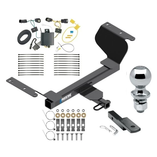 Reese Trailer Tow Hitch For 18-24 Chevrolet Equinox Gasoline, Premier Complete Package w/ Wiring Draw Bar and 2" Ball
