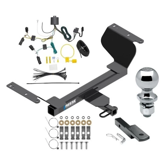Reese Trailer Tow Hitch For 18-25 GMC Terrain Gasoline, w/o Factory Tow PKG Complete Package w/ Wiring Draw Bar and 2" Ball
