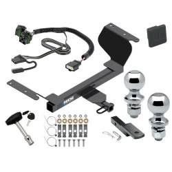 Reese Trailer Tow Hitch For 18-25 GMC Terrain Chevy Equinox Gasoline Deluxe Package Wiring 2" and 1-7/8" Ball and Lock