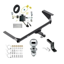 Reese Trailer Tow Hitch For 17-20 Chrysler Pacifica (LX & Touring Exc Hybrid) 20-25 Voyager 22-23 Grand Caravan Complete Package w/ Wiring Draw Bar and 2" Ball
