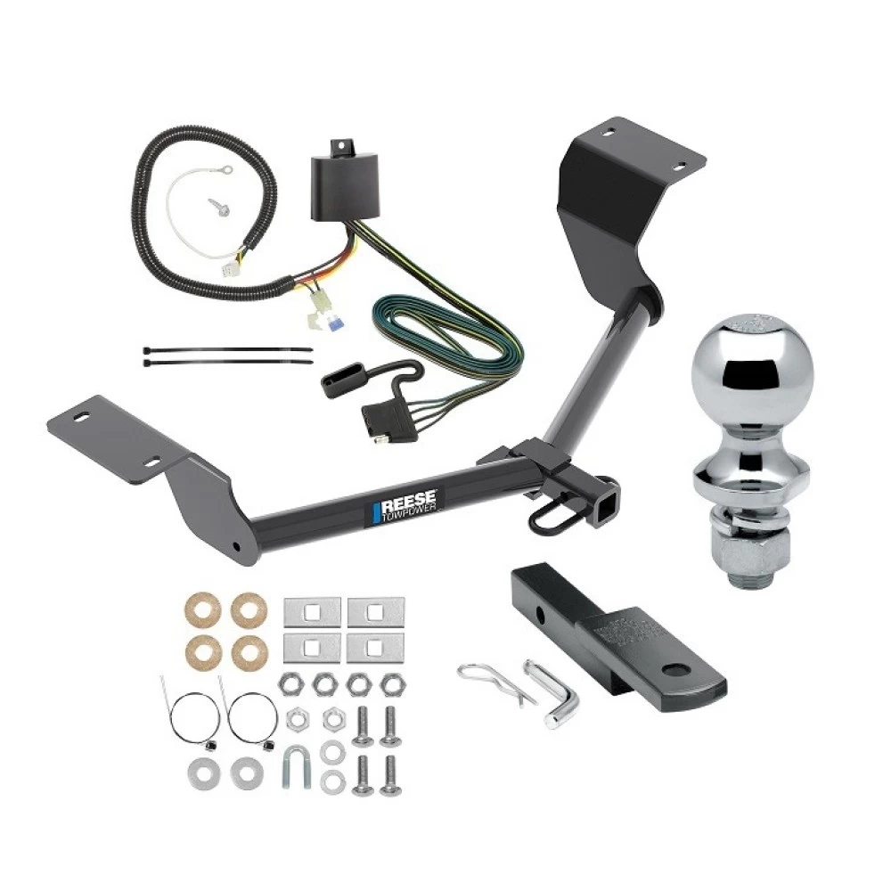 Reese Trailer Tow Hitch For 17-27 Honda CR-V Exc Hybrid Complete Package w/ Wiring Draw Bar and 1-7/8" Ball