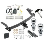 Reese Trailer Tow Hitch For 17-21 Mazda CX-5 (2019 Exc Diesel) Deluxe Package Wiring 2" and 1-7/8" Ball and Lock