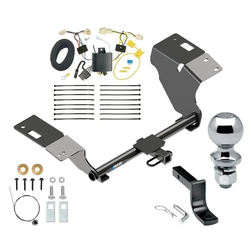 Reese Trailer Tow Hitch For 18-24 Toyota Camry All Models Complete Package w/ Wiring Draw Bar and 2" Ball