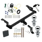 Reese Trailer Tow Hitch For 18-22 Ford EcoSport Deluxe Package Wiring 2" and 1-7/8" Ball and Lock