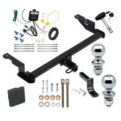Reese Trailer Tow Hitch For 18-22 Ford EcoSport All Models Deluxe Package Wiring 2" and 1-7/8" Ball and Lock