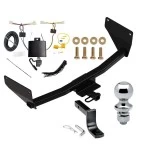 Reese Trailer Tow Hitch For 19-25 Toyota RAV4 21-25 RAV4 Prime Complete Package w/ Wiring Draw Bar and 1-7/8" Ball
