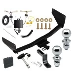 Reese Trailer Tow Hitch For 19-25 Toyota RAV4 21-25 RAV4 Prime Deluxe Package Wiring 2" and 1-7/8" Ball and Lock