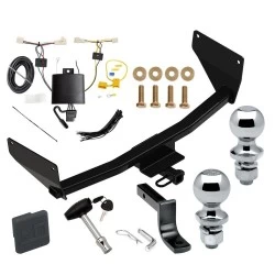 Reese Trailer Tow Hitch For 19-25 Toyota RAV4 21-25 RAV4 Prime Deluxe Package Wiring 2" and 1-7/8" Ball and Lock