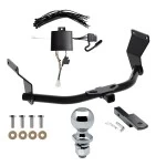Reese Trailer Tow Hitch For 19-26 Acura RDX w/ +12V Power Provision Complete Package w/ Wiring Draw Bar and 2" Ball
