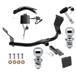Reese Trailer Tow Hitch For 19-26 Acura RDX w/ +12V Power Provision Deluxe Package Wiring 2" and 1-7/8" Ball and Lock