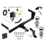 Reese Trailer Tow Hitch For 21-27 Nissan Rogue Deluxe Package Wiring 2" and 1-7/8" Ball and Lock