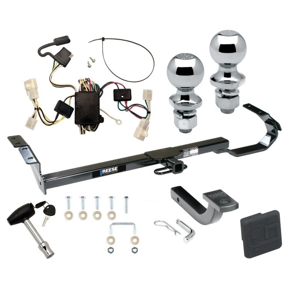 Reese Trailer Tow Hitch For 02-06 Toyota Camry 4 Dr. Sedan Deluxe Package Wiring 2" and 1-7/8" Ball and Lock
