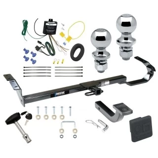 Reese Trailer Tow Hitch For 95-99 Toyota Avalon 99-03 Solara 97-06 Lexus ES300 ES330 Sedan Deluxe Package Wiring 2" and 1-7/8" Ball and Lock