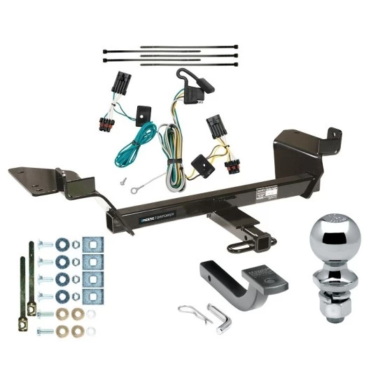Reese Trailer Tow Hitch For 97-05 Buick Century (Sedan) 05-09 Allure LaCrosse Complete Package w/ Wiring Draw Bar Kit and 2" Ball
