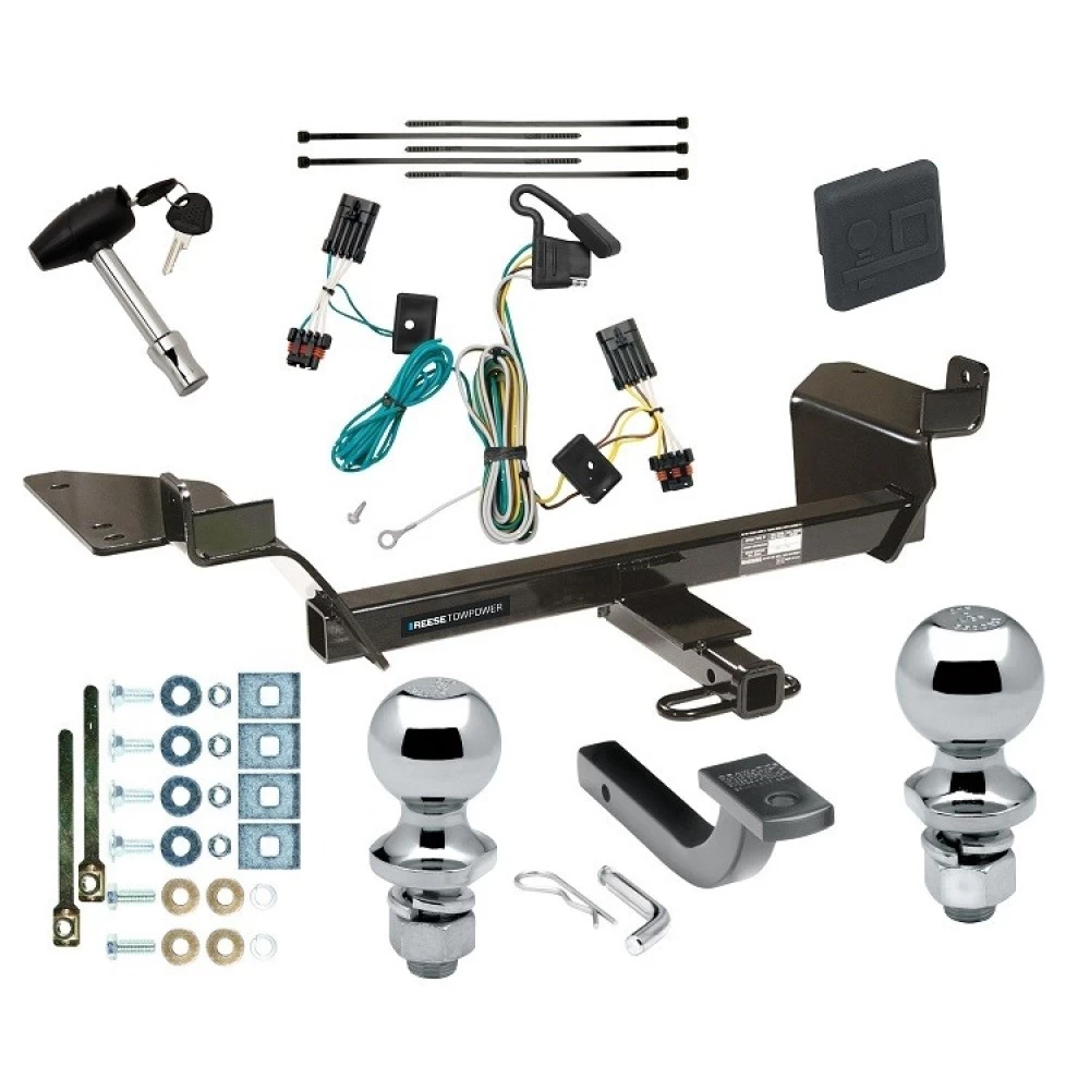 Reese Trailer Tow Hitch For 97-05 Buick Century (Sedan) 05-09 Allure LaCrosse Deluxe Package Wiring 2" and 1-7/8" Ball and Lock