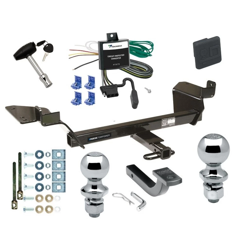 Reese Trailer Tow Hitch For 97-05 Buick Century Sedan 05-09 Allure 98-02 Oldsmobile Intrigue Deluxe Package Wiring 2" and 1-7/8" Ball and Lock