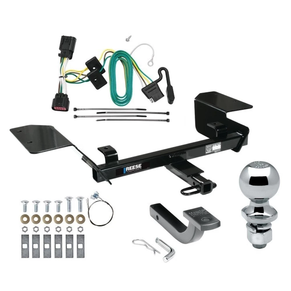 Reese Trailer Tow Hitch For 06-16 Chevrolet Impala Complete Package w/ Wiring Draw Bar Kit and 2" Ball