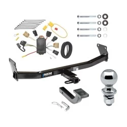 Reese Trailer Tow Hitch For 07-07 Jeep Patriot 07-10 Compass Complete Package w/ Wiring Draw Bar Kit and 2" Ball
