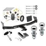 Reese Trailer Tow Hitch For 07-07 Jeep Patriot 07-10 Compass Deluxe Package Wiring 2" and 1-7/8" Ball and Lock