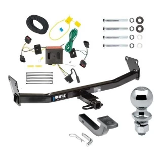 Reese Trailer Tow Hitch For 08-17 Jeep Patriot All Models Complete Package w/ Wiring Draw Bar Kit and 2" Ball