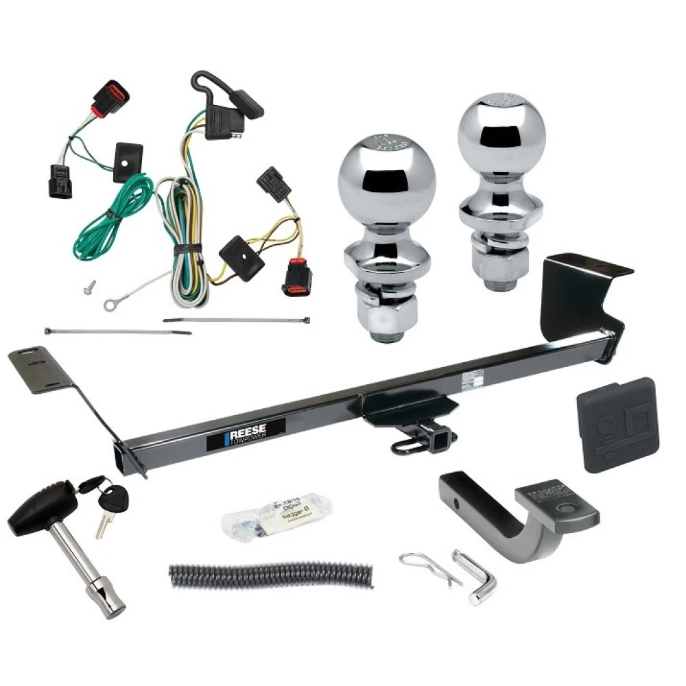Reese Trailer Tow Hitch For 09-12 Volkswagen Routan All Models Deluxe Package Wiring 2" and 1-7/8" Ball and Lock